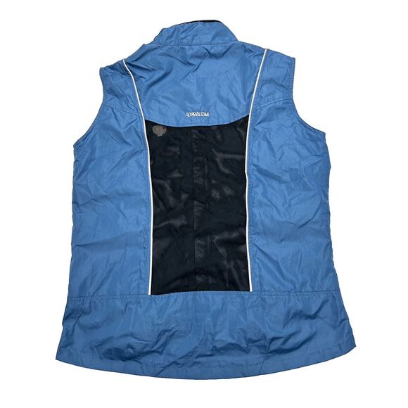 Pearl Izumi Windbreaker Cycling Vest Womens Size XL Blue Full Zip Vintage - Picture 2 of 5